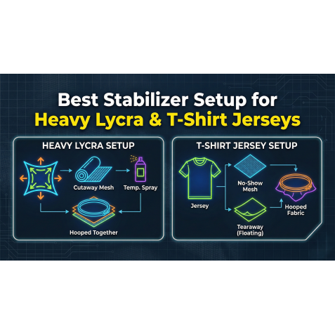 Best Stabilizer Setup for Heavy Lycra & T-Shirt Jerseys