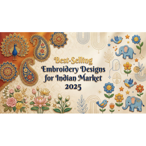 Best-Selling Embroidery Designs for Indian Market 2025