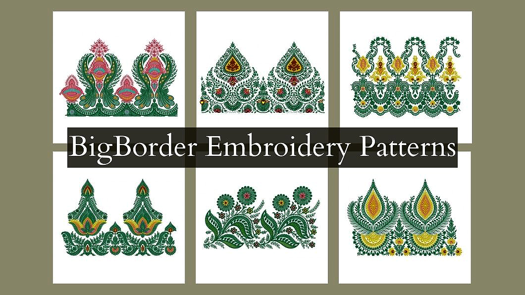 Big Border Embroidery Patterns