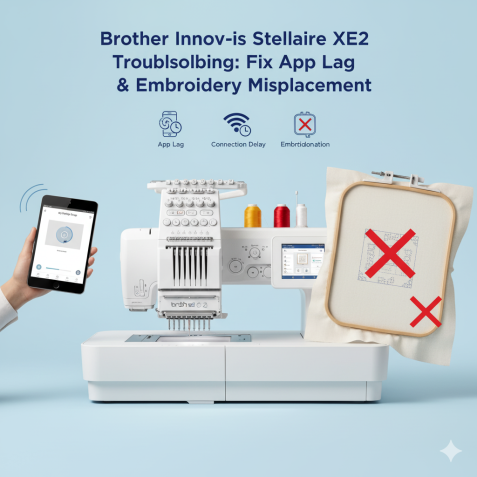 Brother Innov-is Stellaire XE2 Troubleshooting: Fix App Lag with My Design Snap and Embroidery Misplacement Issues
