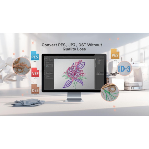 How to Convert Between PES, JEF, VP3, DST Without Losing Quality