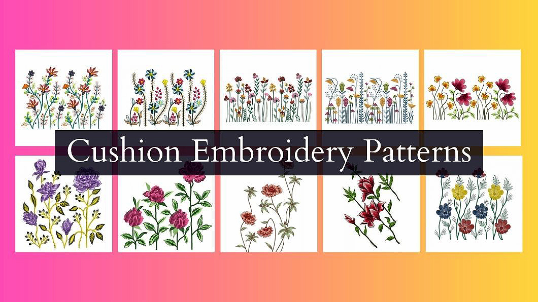 Cushion Embroidery  Patterns