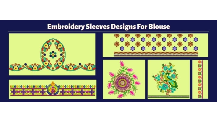 Order Custom Embroidery Sleeves Designs For Blouse