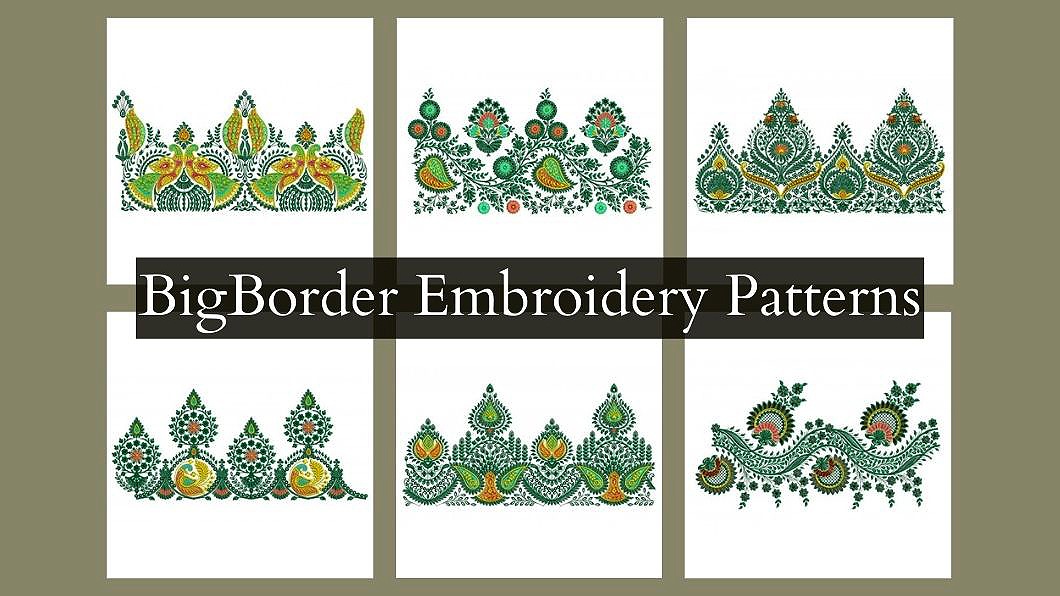 Dupatta Border Embroidery Designs