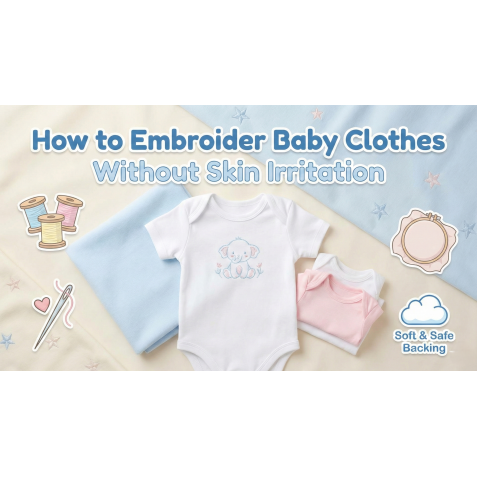 How to Embroider Baby Clothes Without Skin Irritation