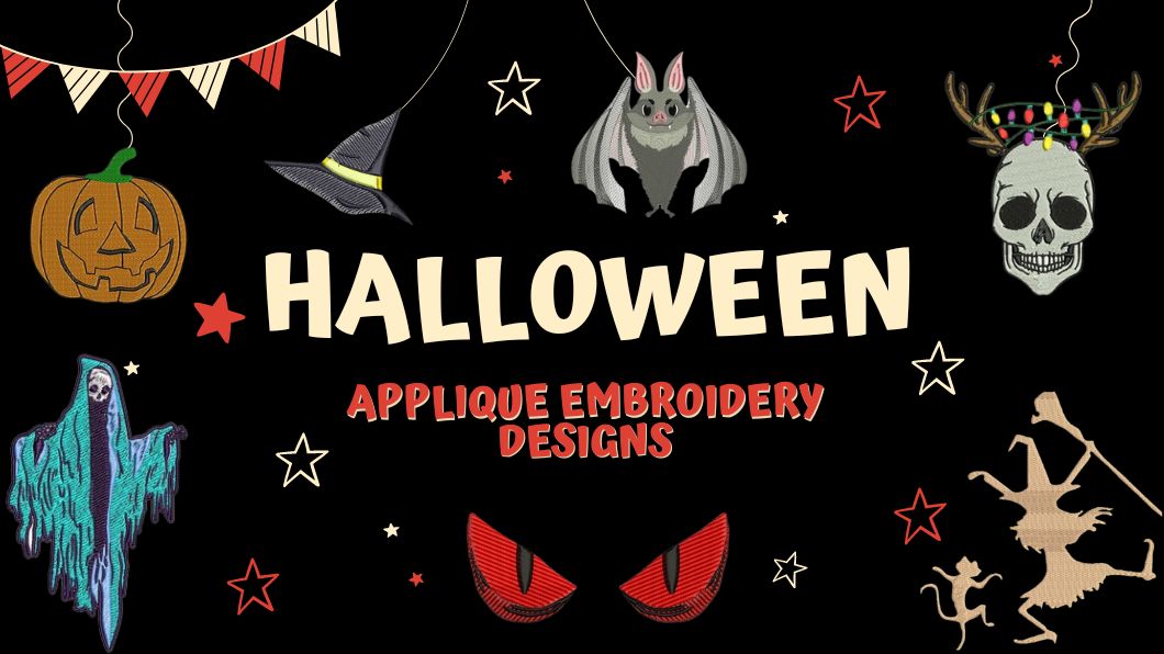 Halloween Applique Embroidery Designs
