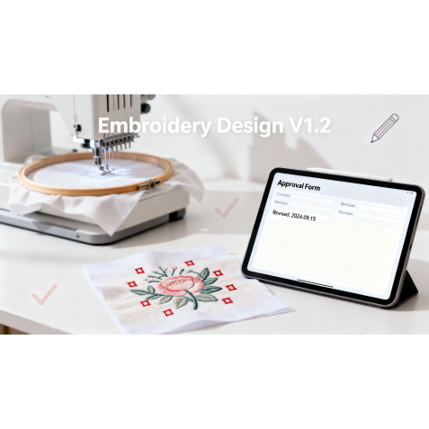 Handling Customer Revisions for Custom Embroidery Orders