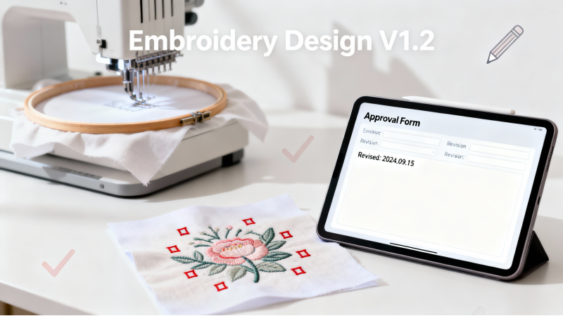 Handling Customer Revisions for Custom Embroidery Orders