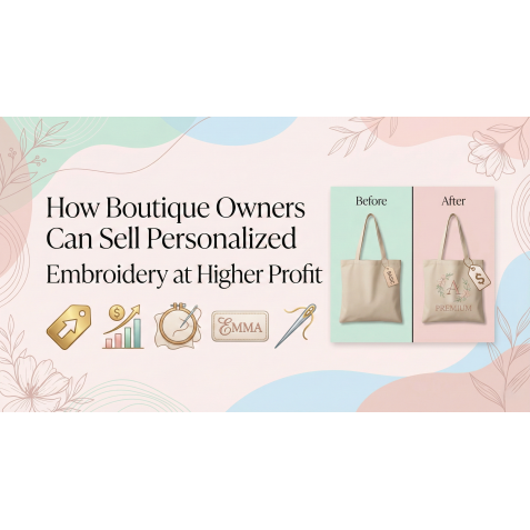 How Boutique Owners Can Sell Personalized Embroidery at Higher Profit