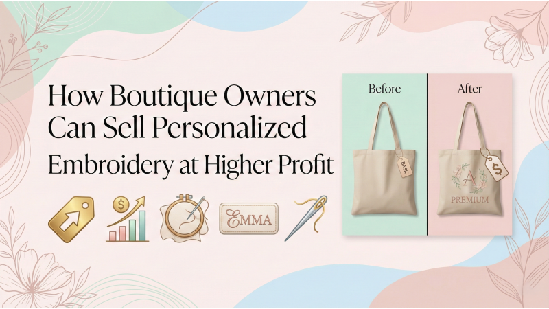 How Boutique Owners Can Sell Personalized Embroidery at Higher Profit