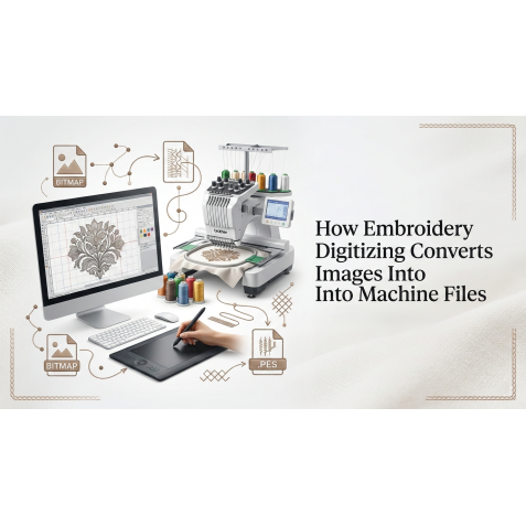 How Embroidery Digitizing Converts Images Into Machine Files