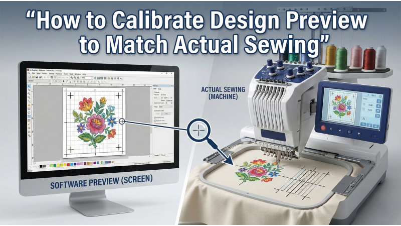 How to Calibrate Design Preview to Match Actual Sewing