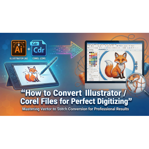 How to Convert Illustrator / Corel Files for Perfect Digitizing