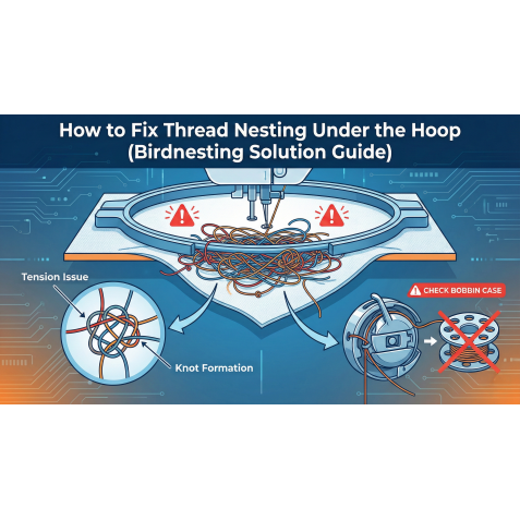 How to Fix Thread Nesting Under the Hoop (Birdnesting Solution Guide)
