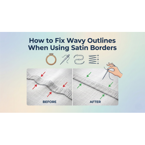 How to Fix Wavy Outlines When Using Satin Borders