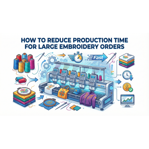 How to Reduce Production Time for Large Embroidery Orders
