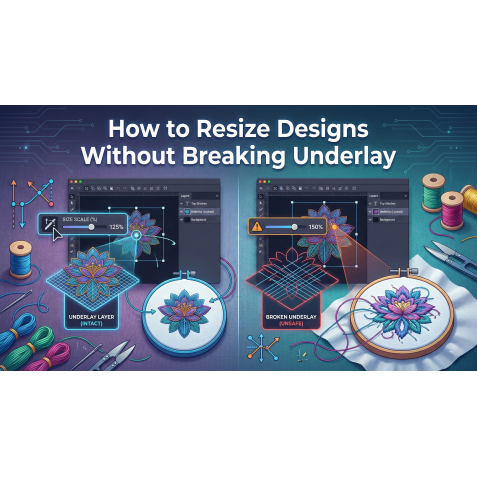 How to Resize Designs Without Breaking Underlay