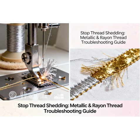 How to Stop Thread Shedding When Using Metallic or Rayon Threads