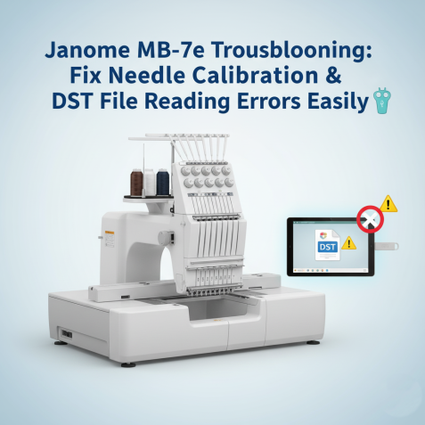 Janome MB-7e Troubleshooting: Fix Needle Calibration & DST File Reading Errors Easily