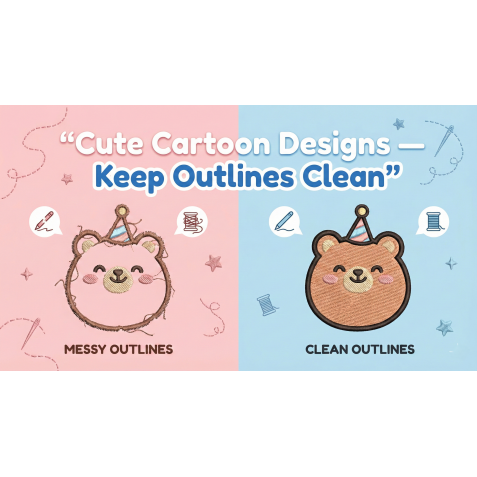 Cute Cartoon Designs — How to Keep Outlines Clean