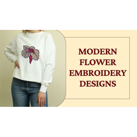 Modern Flower Embroidery Designs