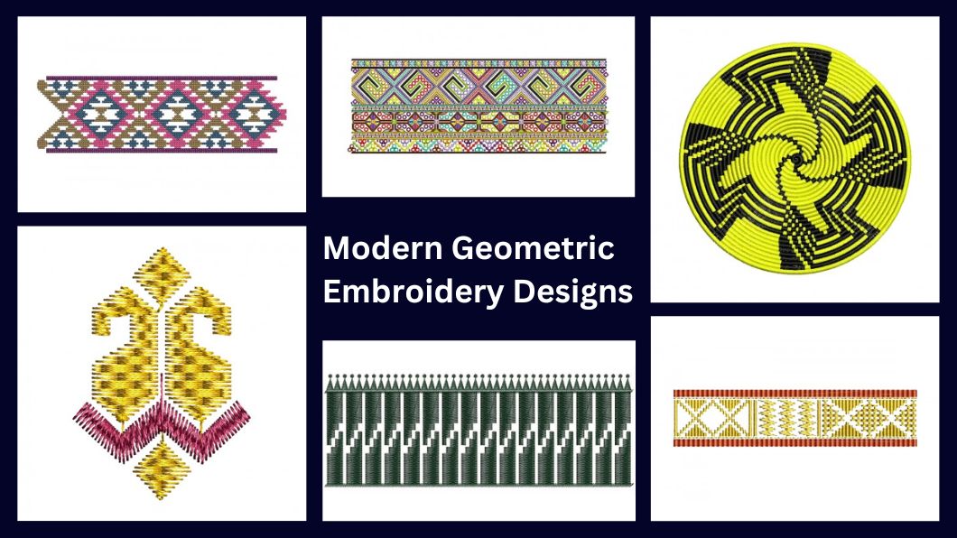Modern Geometric Embroidery Designs