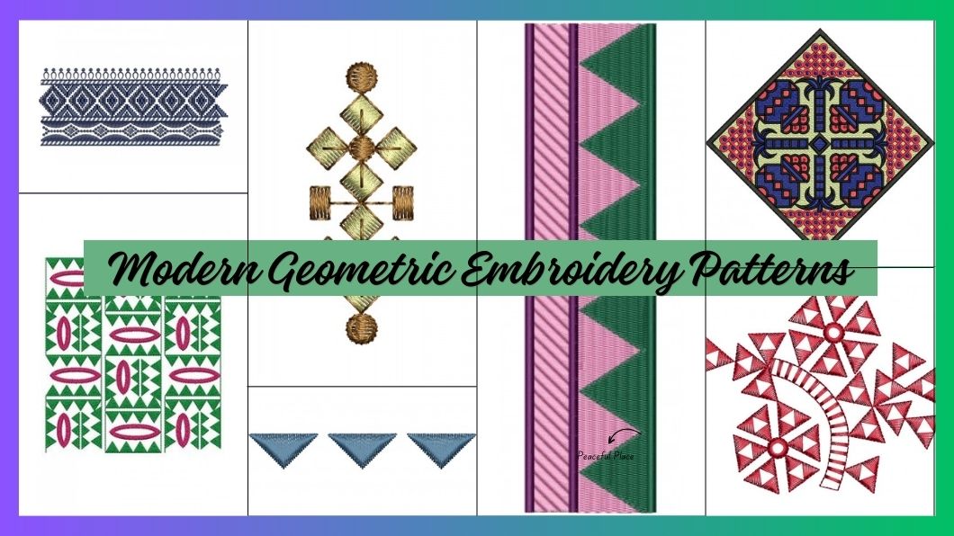 Modern Geometric Embroidery Patterns