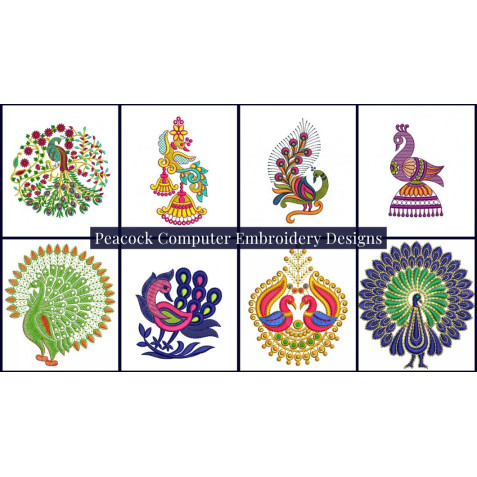 Peacock Computer Embroidery Designs