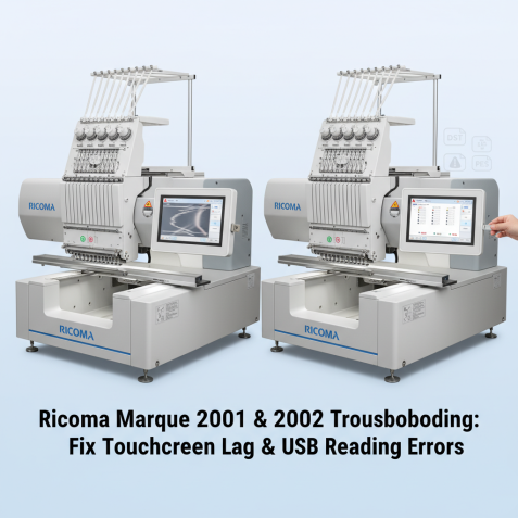 Ricoma Marquee Series (2001, 2002): Fix Touchscreen Lag & USB Design Reading Issues