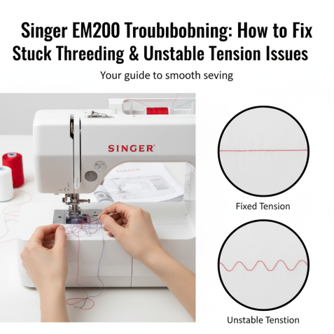 Singer EM200 Troubleshooting: How to Fix Stuck Threading & Unstable Tension Issues
