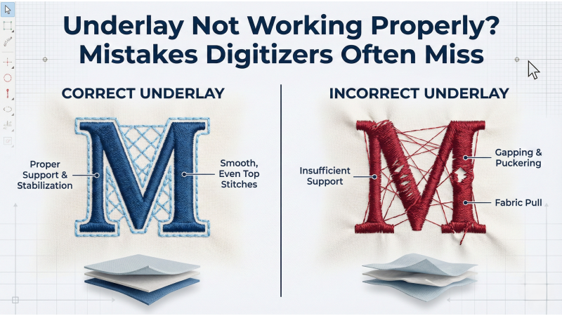 Underlay Not Working Properly? Mistakes Digitizers Often Miss