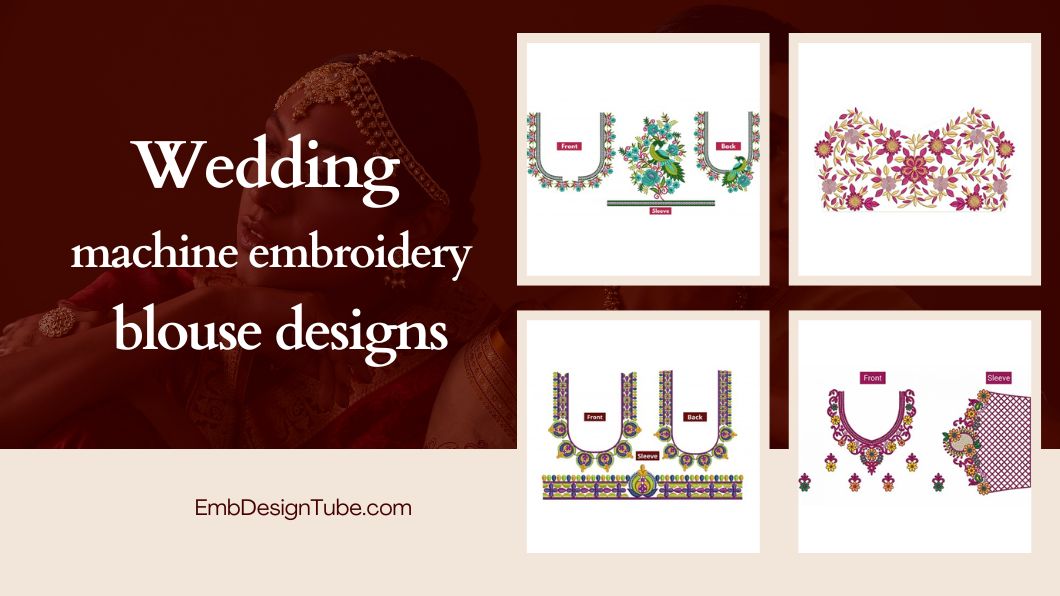 Wedding Machine Embroidery Blouse Designs