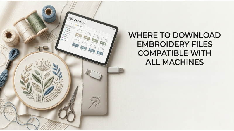 Where to Download Embroidery Files Compatible With All Machines