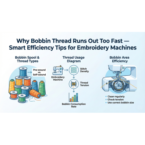 Why Bobbin Thread Runs Out Too Fast — Smart Efficiency Tips for Embroidery Machines