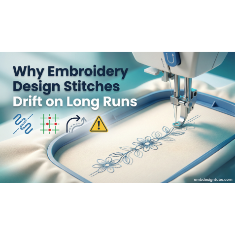 Why Embroidery Design Stitches Drift on Long Runs