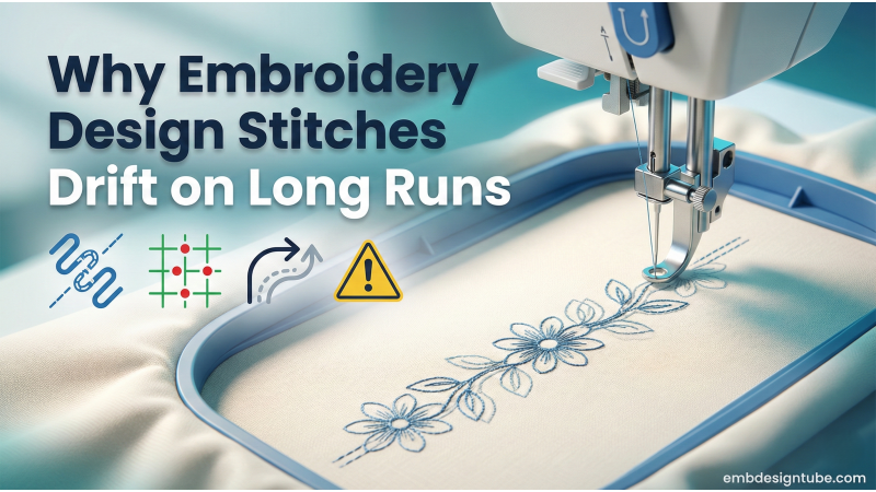 Why Embroidery Design Stitches Drift on Long Runs