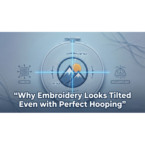 Why Embroidery Looks Tilted Even with Perfect Hooping