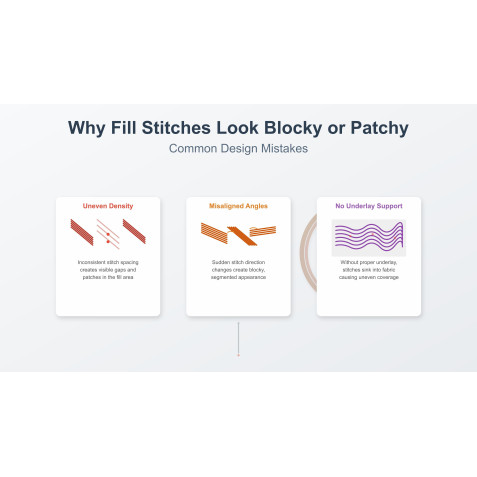 Why Fill Stitches Look Blocky or Patchy — Common Design Mistakes