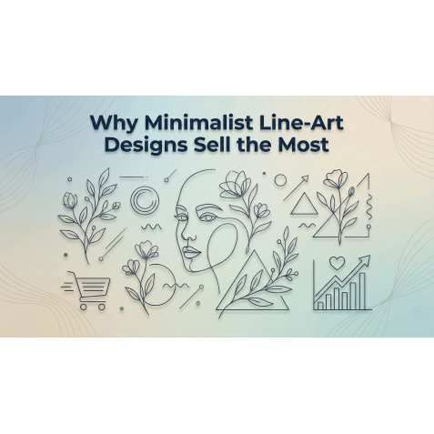 Why Minimalist Line-Art Designs Sell the Most