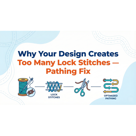 Why Your Design Creates Too Many Lock Stitches — Pathing Fix