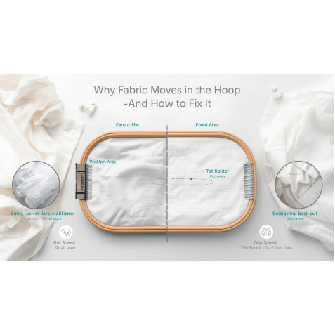 Why Your Fabric Moves in the Hoop and How to Correct It