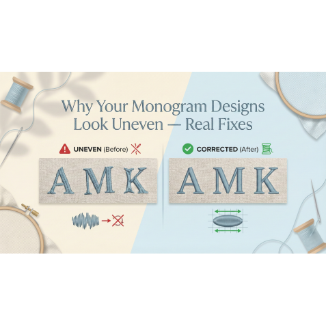 Why Your Monogram Designs Look Uneven — Real Fixes