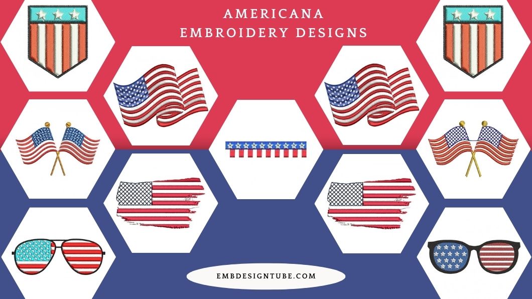 Americana Embroidery Designs