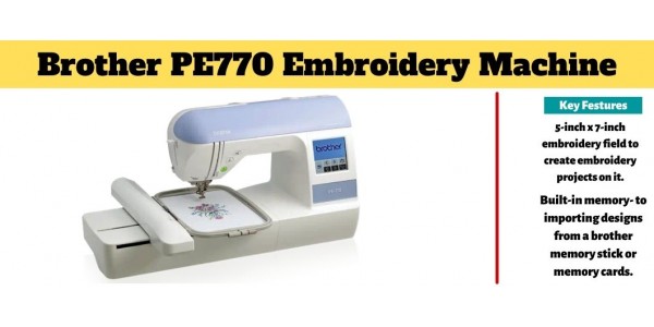 Brother PE770 embroidery machine For Sale