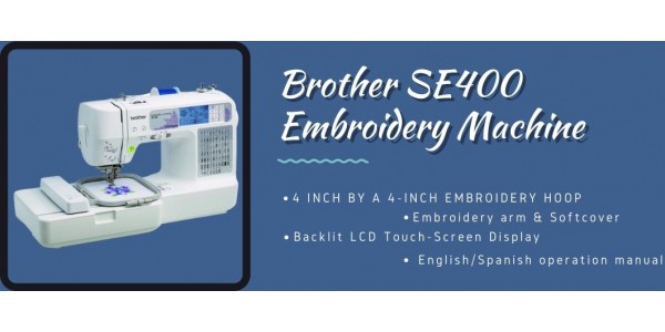 Brother SE-400 Computerized Sewing & Embroidery Machine