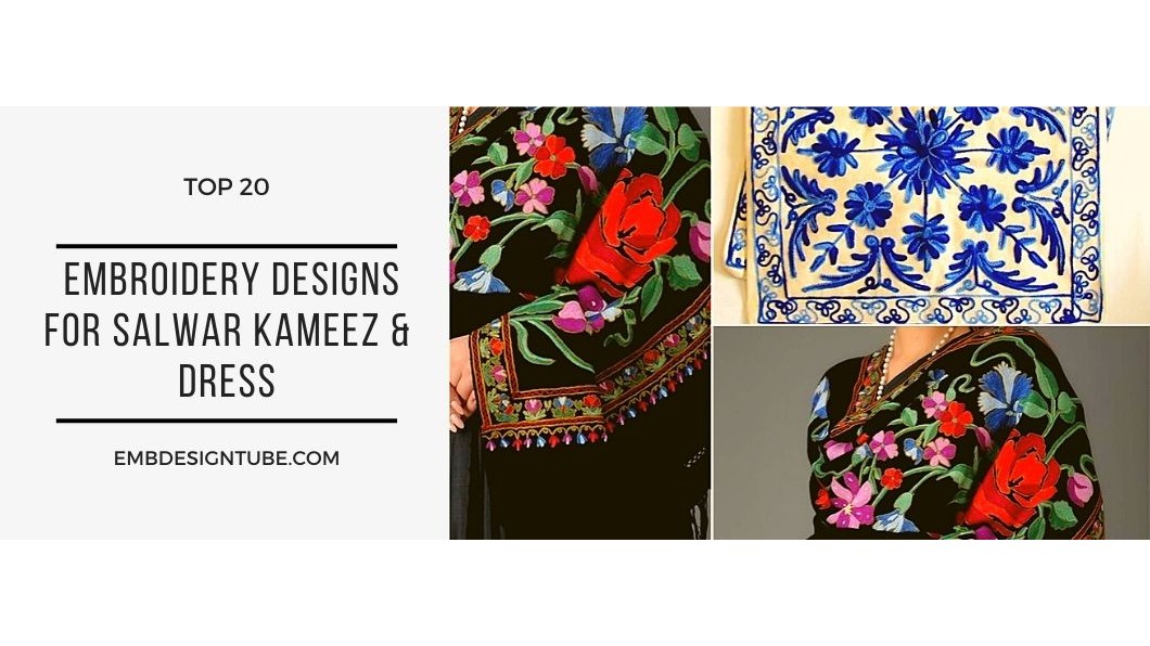 Top 20 Embroidery Designs To use on Salwar Kameez & Dress