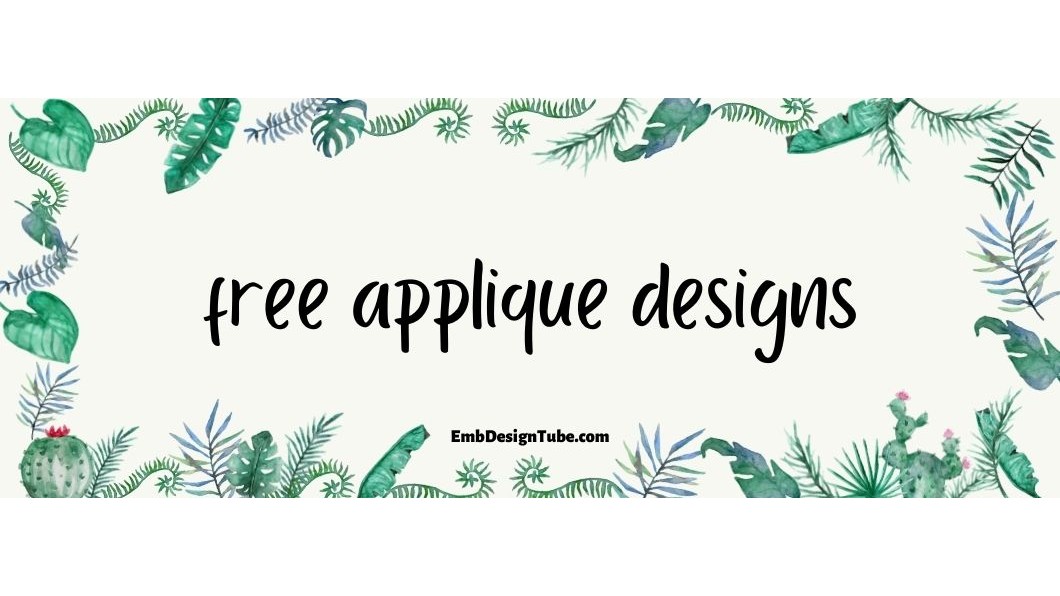 Free Embroidery Applique Designs