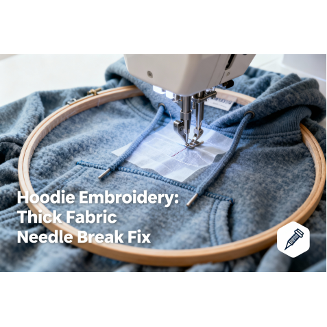 Hoodie Embroidery Problems: How to Fix Needle Breaks on Thick Fabric