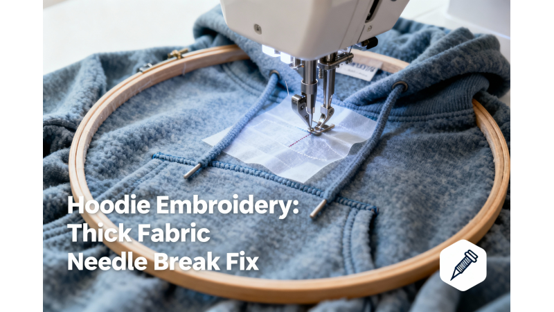 Hoodie Embroidery Problems: How to Fix Needle Breaks on Thick Fabric