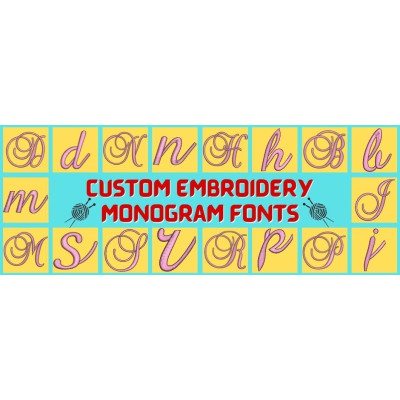 How to Order Custom Embroidery Monogram Fonts